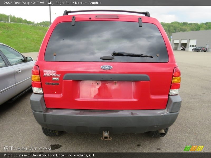 Bright Red / Medium Graphite 2002 Ford Escape XLT V6 4WD