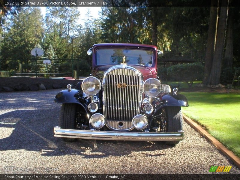 Cranberry / Tan 1932 Buick Series 32-90 Victoria Coupe