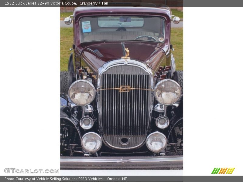Cranberry / Tan 1932 Buick Series 32-90 Victoria Coupe