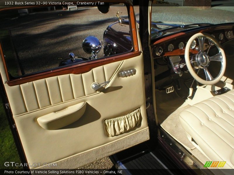 Cranberry / Tan 1932 Buick Series 32-90 Victoria Coupe