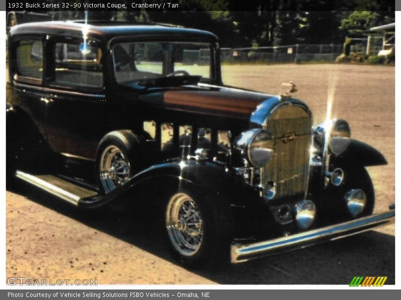 Cranberry / Tan 1932 Buick Series 32-90 Victoria Coupe