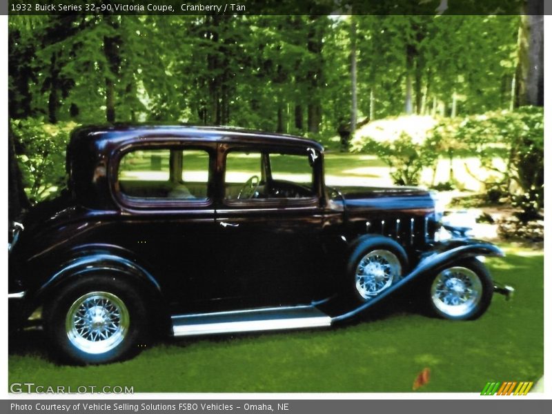 Cranberry / Tan 1932 Buick Series 32-90 Victoria Coupe