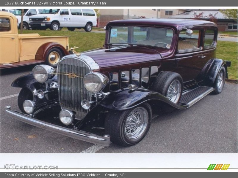 Cranberry / Tan 1932 Buick Series 32-90 Victoria Coupe