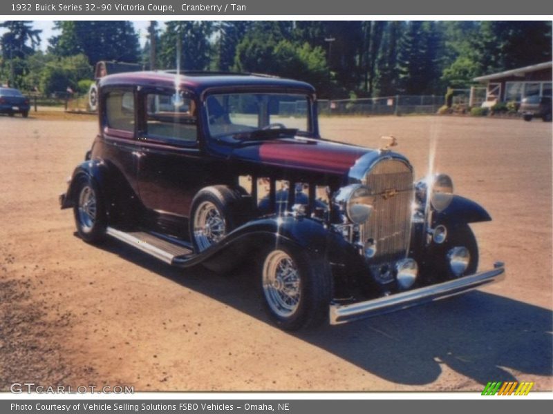 Cranberry / Tan 1932 Buick Series 32-90 Victoria Coupe