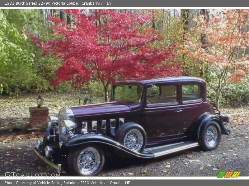 Cranberry / Tan 1932 Buick Series 32-90 Victoria Coupe