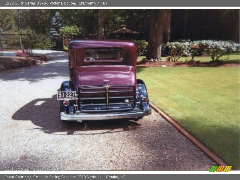 Cranberry / Tan 1932 Buick Series 32-90 Victoria Coupe