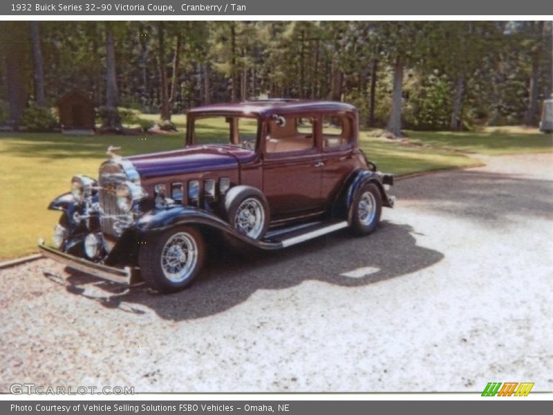 Cranberry / Tan 1932 Buick Series 32-90 Victoria Coupe