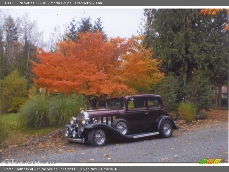 Cranberry / Tan 1932 Buick Series 32-90 Victoria Coupe