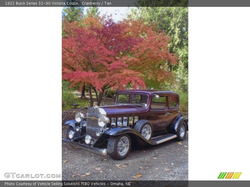 Cranberry / Tan 1932 Buick Series 32-90 Victoria Coupe