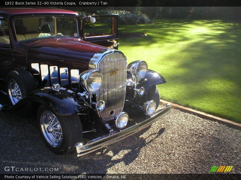Cranberry / Tan 1932 Buick Series 32-90 Victoria Coupe