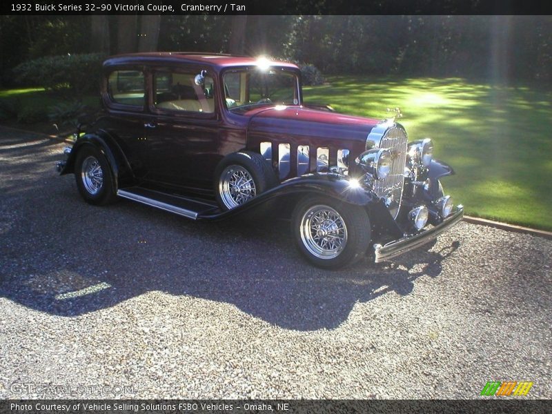 Cranberry / Tan 1932 Buick Series 32-90 Victoria Coupe