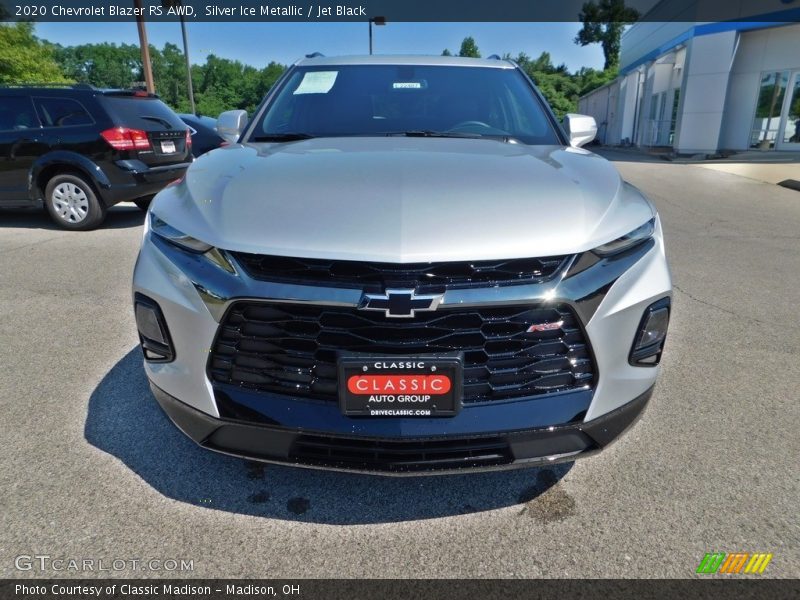 Silver Ice Metallic / Jet Black 2020 Chevrolet Blazer RS AWD