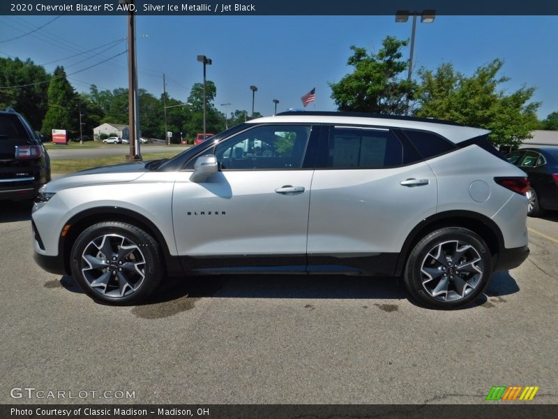 Silver Ice Metallic / Jet Black 2020 Chevrolet Blazer RS AWD