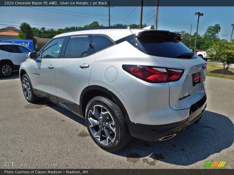 Silver Ice Metallic / Jet Black 2020 Chevrolet Blazer RS AWD
