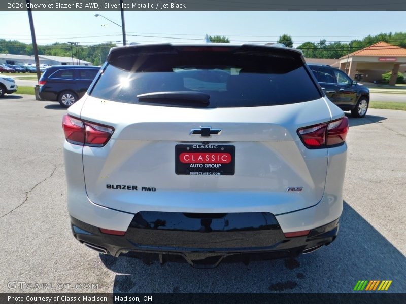 Silver Ice Metallic / Jet Black 2020 Chevrolet Blazer RS AWD
