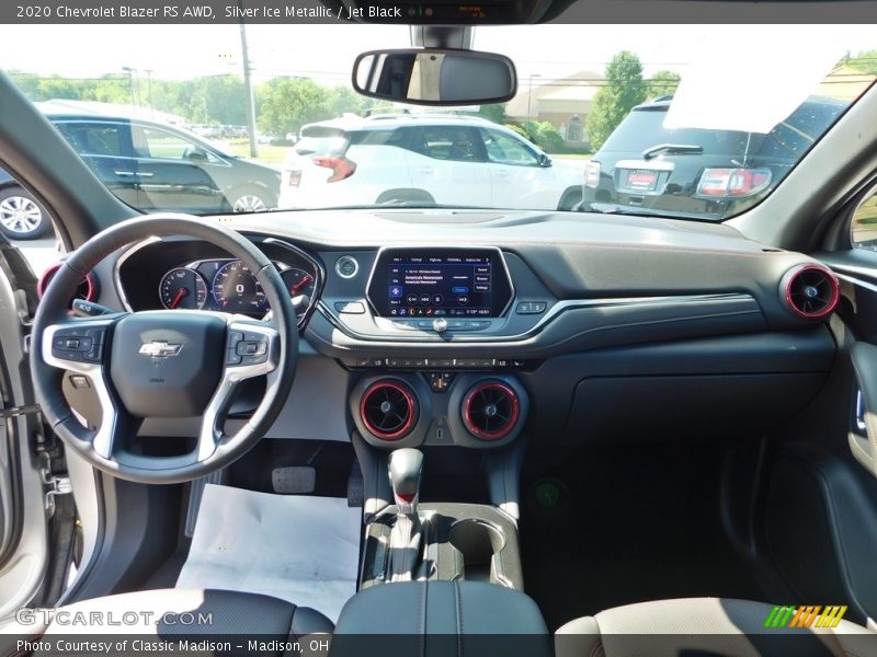 Silver Ice Metallic / Jet Black 2020 Chevrolet Blazer RS AWD