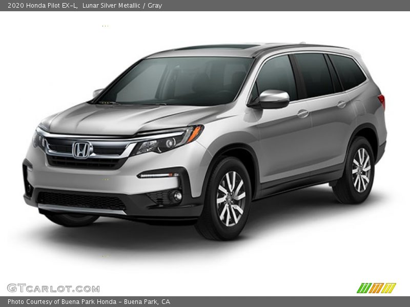 Lunar Silver Metallic / Gray 2020 Honda Pilot EX-L