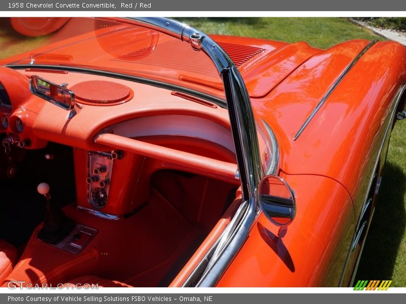 Red / Red 1958 Chevrolet Corvette Convertible
