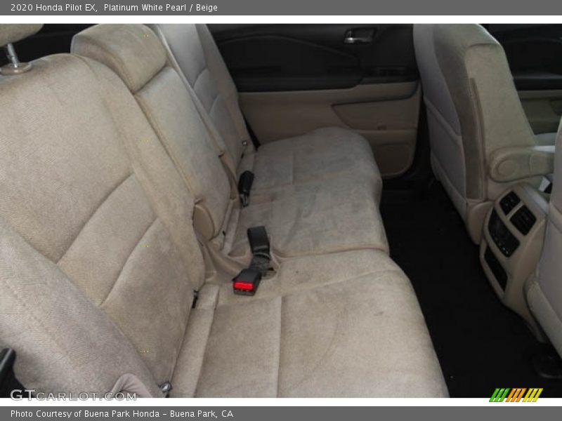 Platinum White Pearl / Beige 2020 Honda Pilot EX