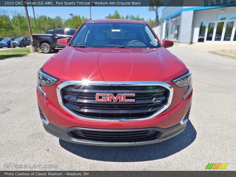 Red Quartz Tintcoat / Medium Ash Gray/Jet Black 2020 GMC Terrain SLE AWD