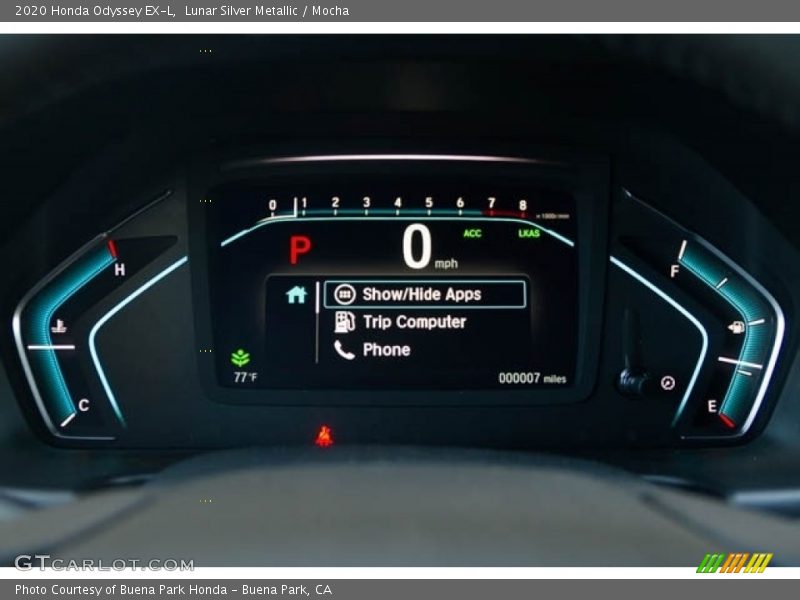 Lunar Silver Metallic / Mocha 2020 Honda Odyssey EX-L