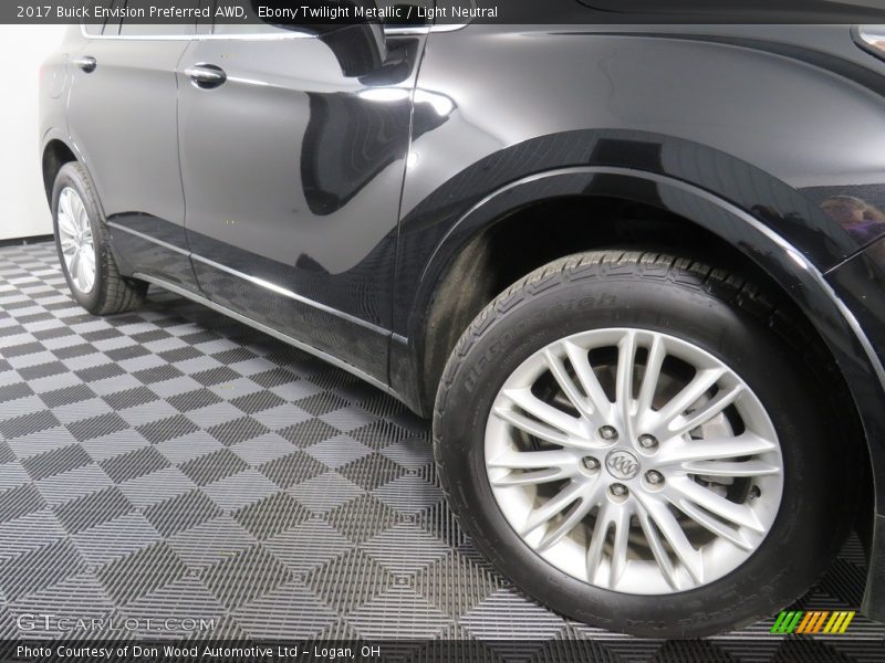 Ebony Twilight Metallic / Light Neutral 2017 Buick Envision Preferred AWD