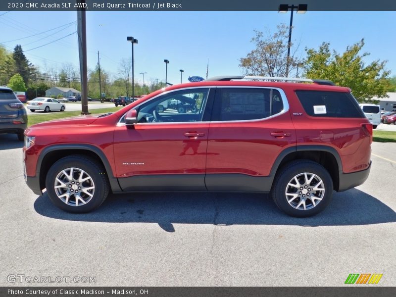 Red Quartz Tintcoat / Jet Black 2020 GMC Acadia SLT AWD