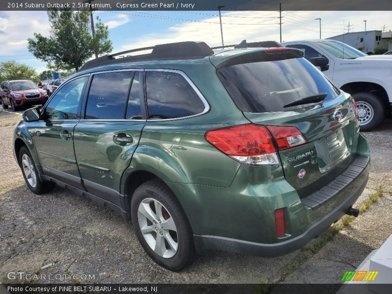 Cypress Green Pearl / Ivory 2014 Subaru Outback 2.5i Premium