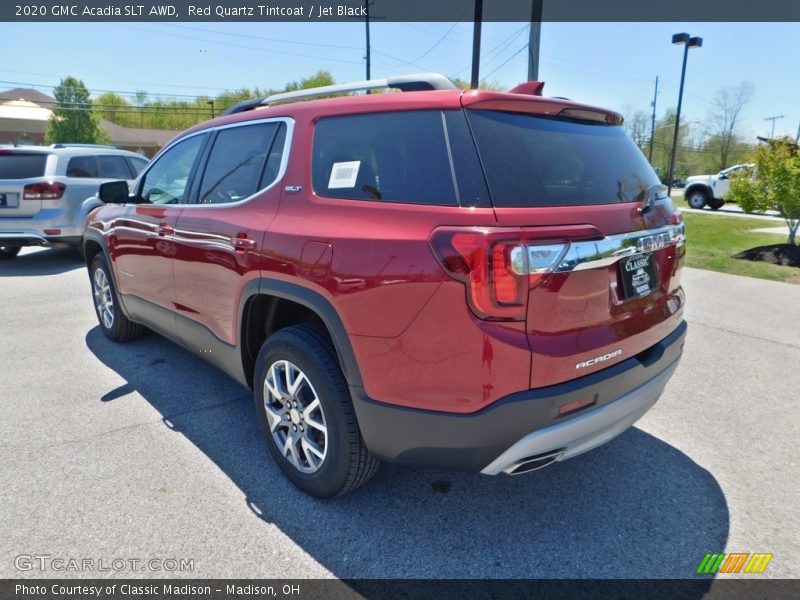 Red Quartz Tintcoat / Jet Black 2020 GMC Acadia SLT AWD