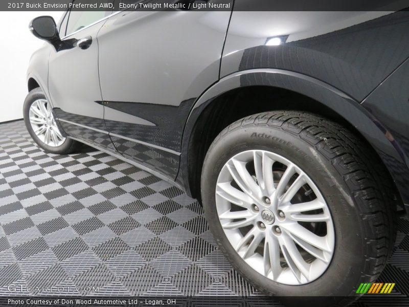 Ebony Twilight Metallic / Light Neutral 2017 Buick Envision Preferred AWD