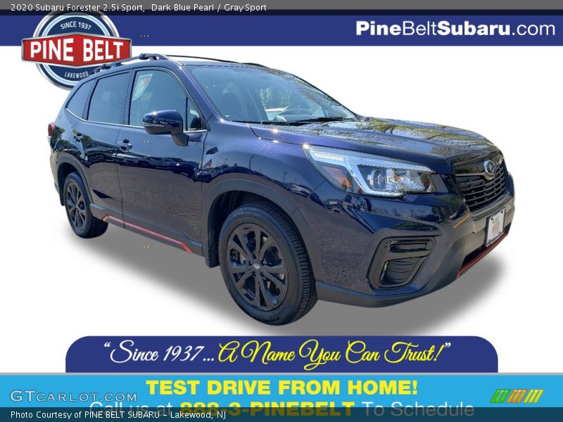 Dark Blue Pearl / Gray Sport 2020 Subaru Forester 2.5i Sport