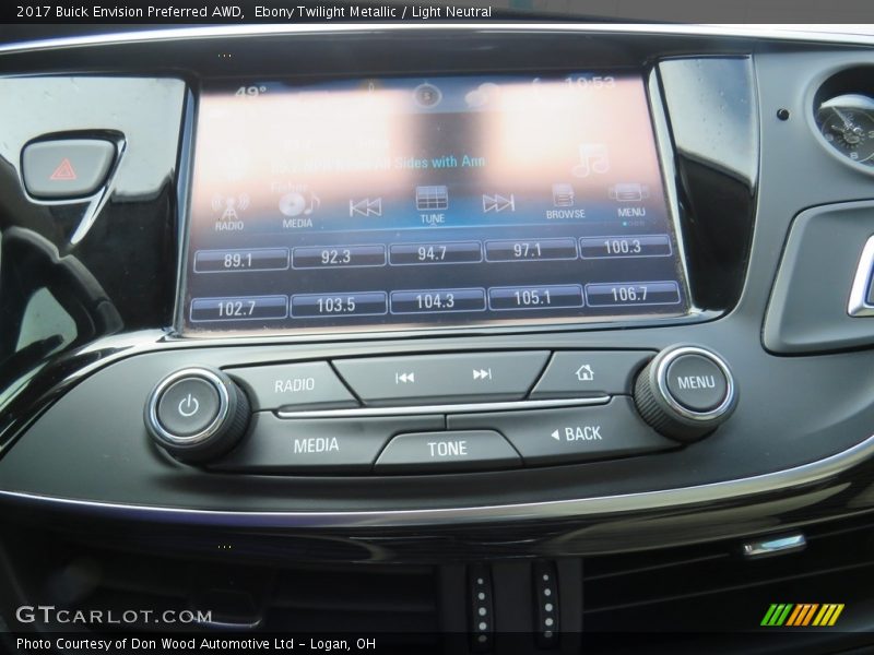 Ebony Twilight Metallic / Light Neutral 2017 Buick Envision Preferred AWD