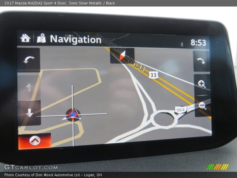 Sonic Silver Metallic / Black 2017 Mazda MAZDA3 Sport 4 Door