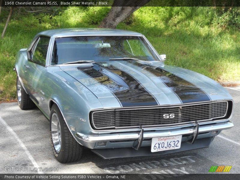 Blade Silver Metallic / Black 1968 Chevrolet Camaro RS/SS