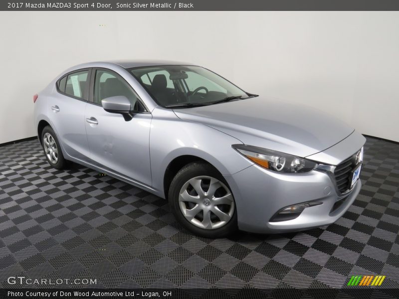 Sonic Silver Metallic / Black 2017 Mazda MAZDA3 Sport 4 Door
