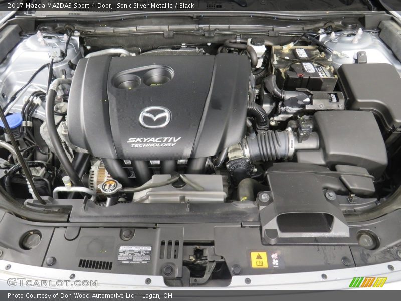 Sonic Silver Metallic / Black 2017 Mazda MAZDA3 Sport 4 Door