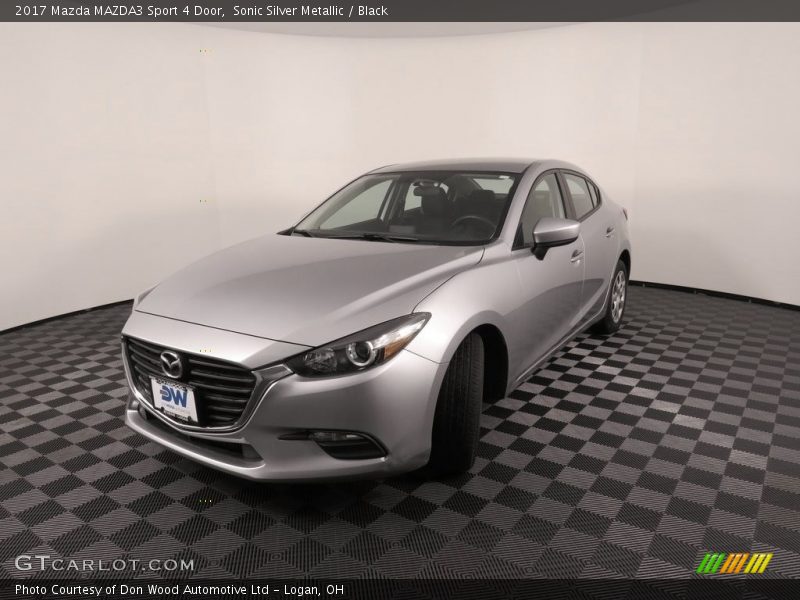 Sonic Silver Metallic / Black 2017 Mazda MAZDA3 Sport 4 Door