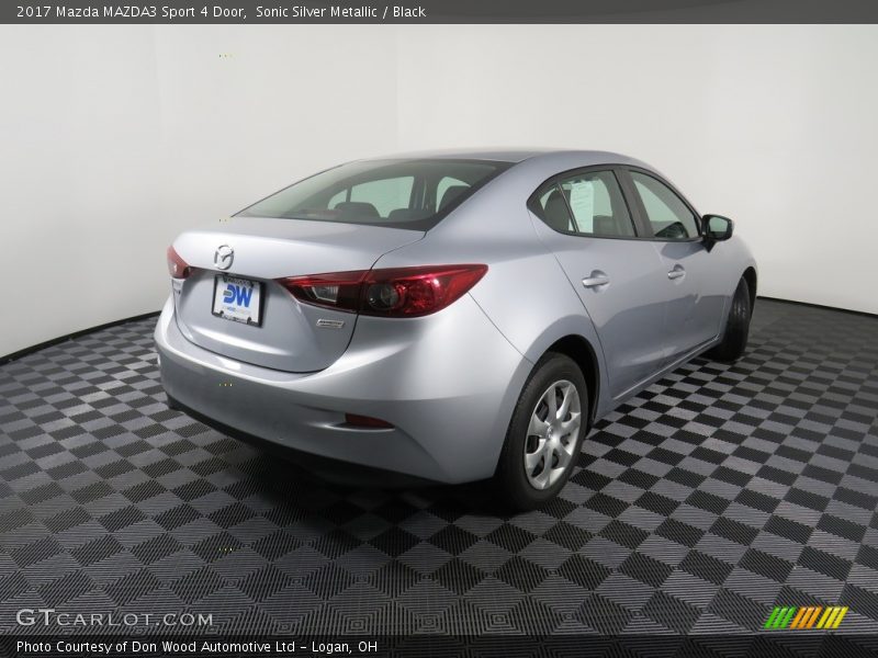 Sonic Silver Metallic / Black 2017 Mazda MAZDA3 Sport 4 Door