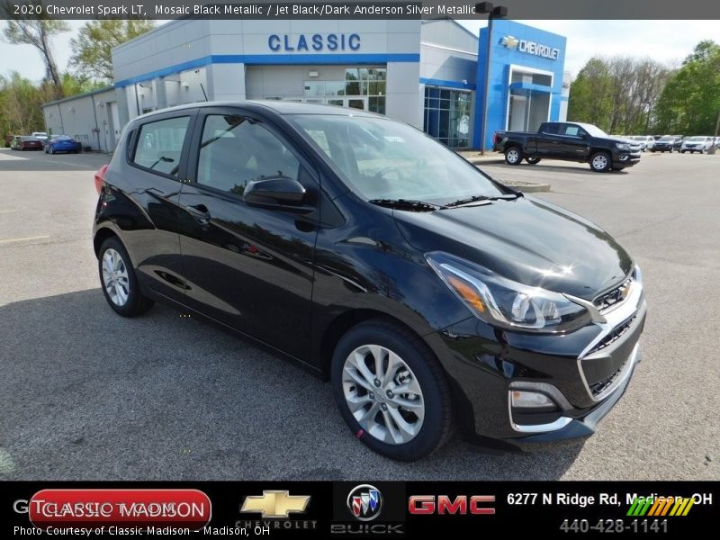 Mosaic Black Metallic / Jet Black/Dark Anderson Silver Metallic 2020 Chevrolet Spark LT
