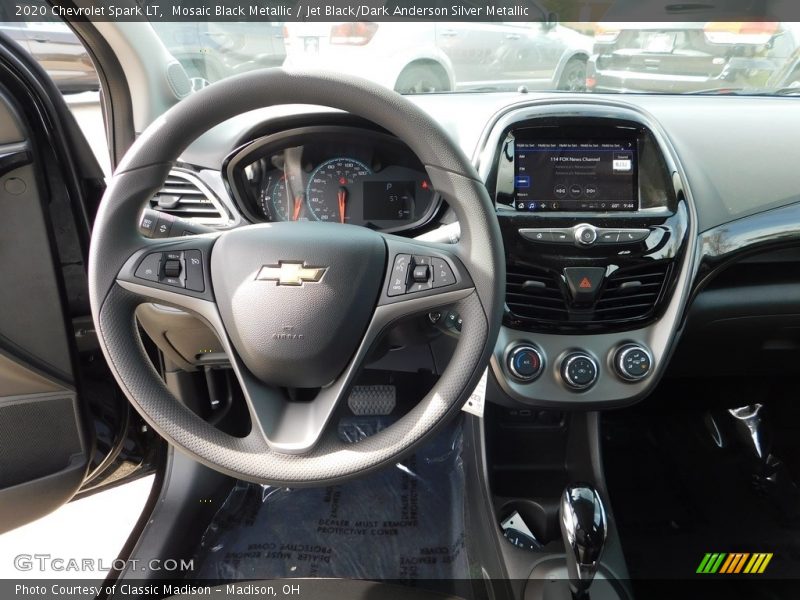Mosaic Black Metallic / Jet Black/Dark Anderson Silver Metallic 2020 Chevrolet Spark LT