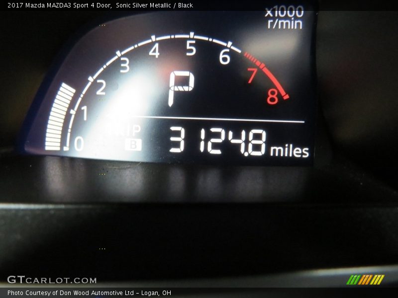 Sonic Silver Metallic / Black 2017 Mazda MAZDA3 Sport 4 Door