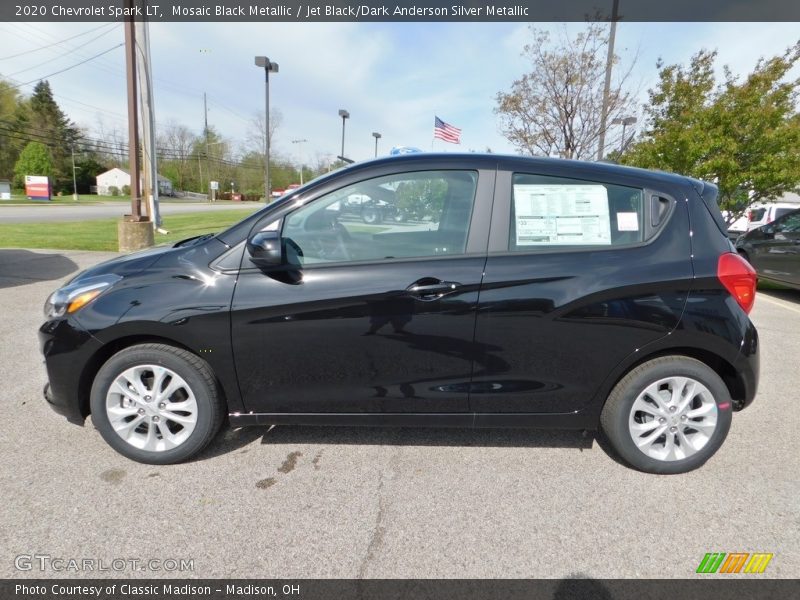 Mosaic Black Metallic / Jet Black/Dark Anderson Silver Metallic 2020 Chevrolet Spark LT