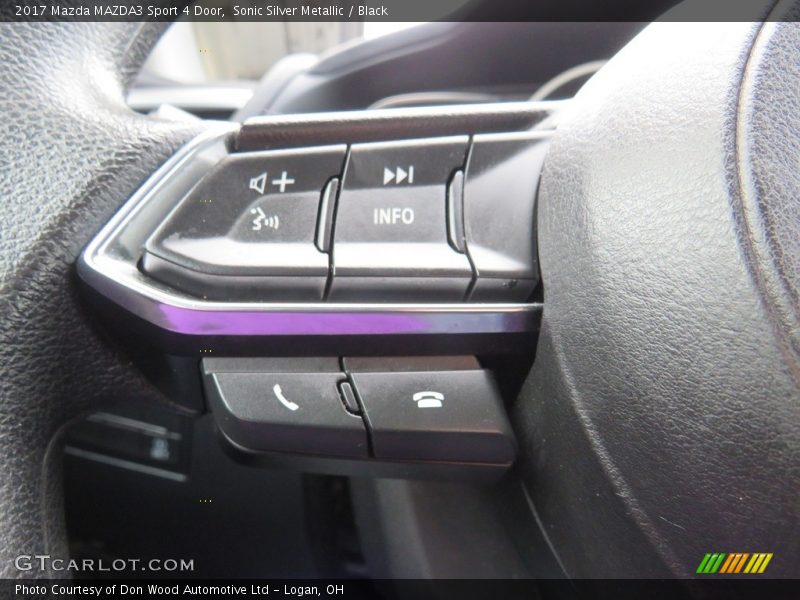 Sonic Silver Metallic / Black 2017 Mazda MAZDA3 Sport 4 Door