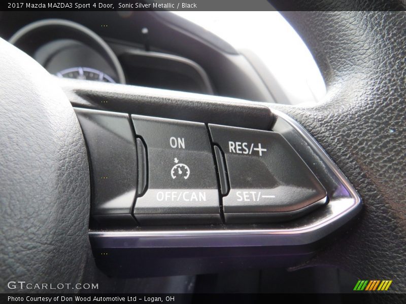 Sonic Silver Metallic / Black 2017 Mazda MAZDA3 Sport 4 Door