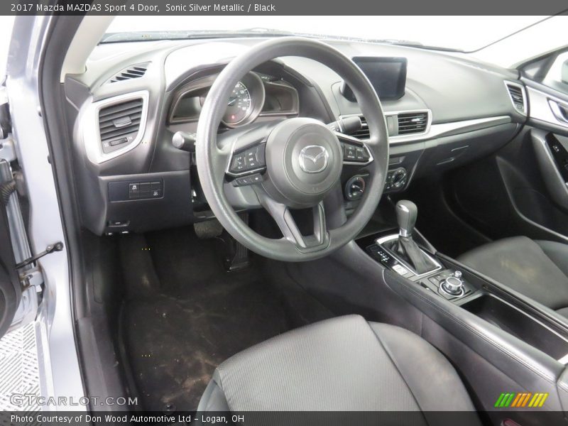 Sonic Silver Metallic / Black 2017 Mazda MAZDA3 Sport 4 Door