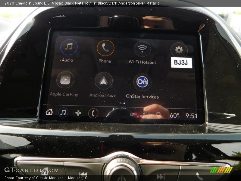 Mosaic Black Metallic / Jet Black/Dark Anderson Silver Metallic 2020 Chevrolet Spark LT