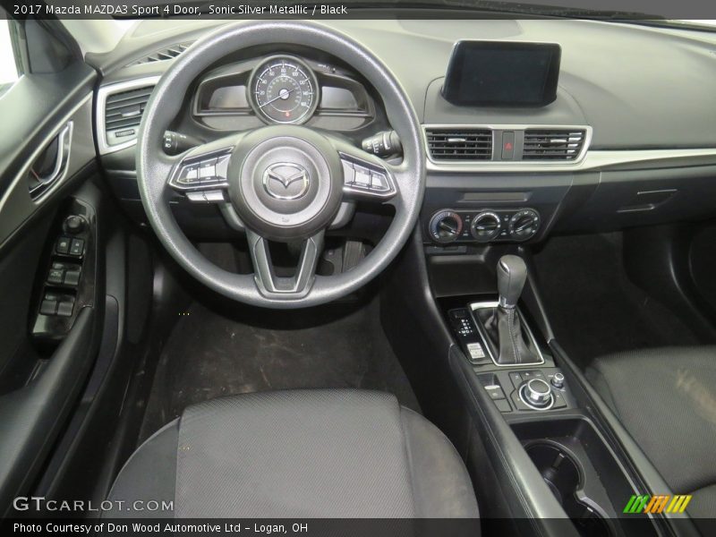 Sonic Silver Metallic / Black 2017 Mazda MAZDA3 Sport 4 Door