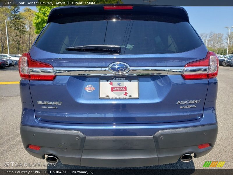 Abyss Blue Pearl / Slate 2020 Subaru Ascent Limited