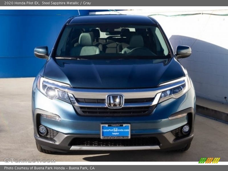 Steel Sapphire Metallic / Gray 2020 Honda Pilot EX