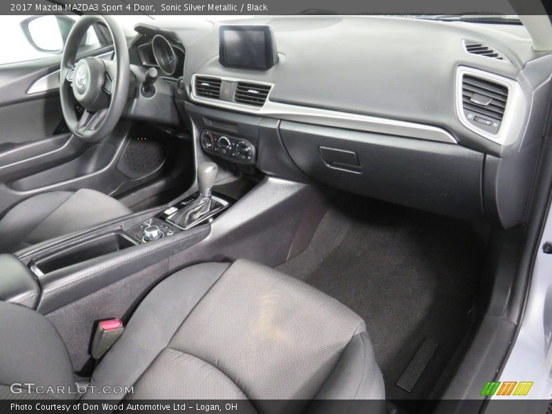 Sonic Silver Metallic / Black 2017 Mazda MAZDA3 Sport 4 Door
